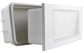 Lampada Emergenza LED da muro o incasso S.A. Colore Bianco Freddo 6.000-6.500K
