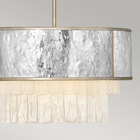 Lampadario Contemporaneo Reverie Acciaio Oro Champagne 4 Luci E14