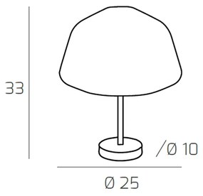 Lampada Contemporanea Double Skin Alpha Metallo Cromo Vetro Ambra 1 Luce E27