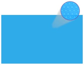 Copripiscina Rettangolare 1000x600 Cm İn Pe Blu /