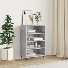 Credenza Grigio Cemento 57x35x90 Cm İn Legno Multistrato /