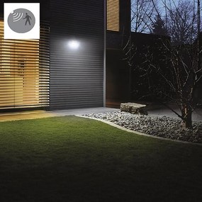 Proiettore solare C/SENS LED argento IP44 150 Lumen STEINEL