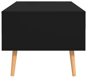 Tavolino da caffè nero 100x49,5x43 cm in truciolato