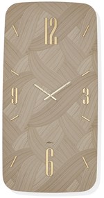 Abitarte Orologio da Parete grande in verticale Crisma max con numeri arabi- in 2 varianti 80 x 160 Carta da parati CRISMA oro
