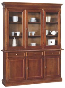 JAQUELINE - credenza con vetrina in legno massello