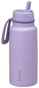 Bottiglia termica in acciaio inox con cannuccia 1l - viola