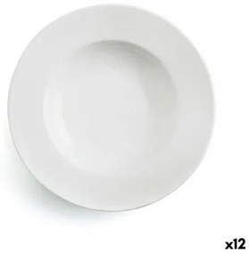 Piatto Fondo Ariane Orba Ceramica Bianco 23 cm (12 Unità)