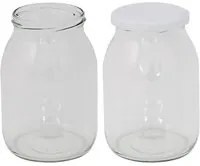 12pz vaso vetro ''boccaccio'' per alimenti tipo ''std'' 1062 ml - imbocc. 82 mm senza tappo 794016nlm