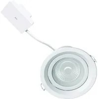 Faretto da incasso LED Bodo tondo bianco, orientabile foro incasso 12,5 cm luce bianco caldo