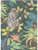 Cole & Son Carta da parati Savuti - Petrol/ Multi