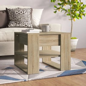 Tavolino Salotto Rovere Sonoma 55,5x55x45 Cm Legno Multistrato /