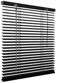 Veneziana Odessa in alluminio, nero 180 x 180 cm, Larghezza lamelle: 25 mm