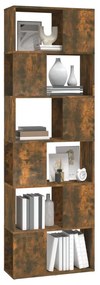 Libreria/Divisorio Rovere Fumo 60x24x186 cm