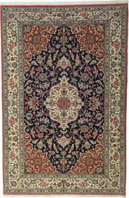 Ghom Tappeto 210x140 Blu (Iran) Annodato A Mano