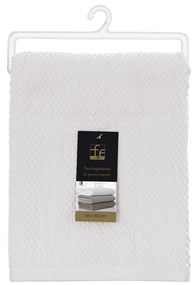 Asciugamano Viso Per Bagno 55x100 Cm Feridras "Gold" Bianco