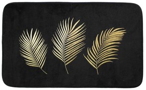 Tappetino per il bagno nero e dorato 45x75 cm Orbella – douceur d'intérieur