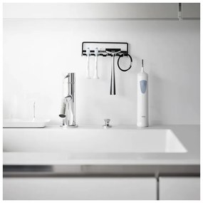 Portaspazzolini in metallo nero autoportante Film Hook - YAMAZAKI