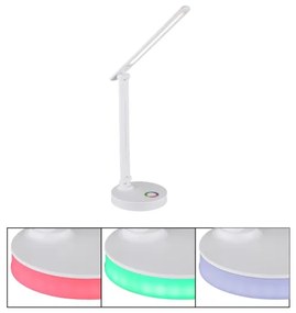 Globo 58445W - LED RGBW Lampada da tavolo dimmerabile GERALDO LED/5W/230V + LED/2W