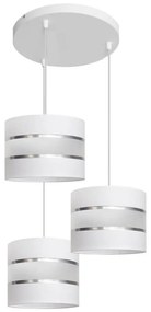 Lampadario su filo HELEN 3xE27/15W/230V bianco