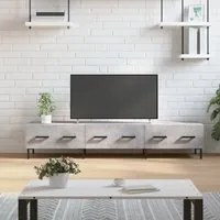 Mobile Porta TV Grigio Cemento 150x36x30 cm Legno Multistratocod mxl 90034