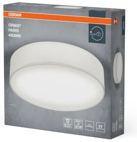 Osram - Plafoniera ORBIS PARIS 3xE27/25W/230V Ø 48 cm bianca