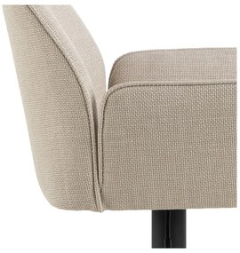 Sgabello da bar beige con altezza regolabile/con braccioli (altezza della seduta 85 cm) Glenda – Actona