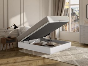 Rete letto contenitore Bianco opaco - 160 x 200 cm - HESTIA di YSMÉE