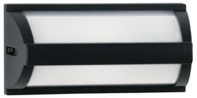 Applique moderno da esterno BOSTON-AP nero IP54 E27 INTEC