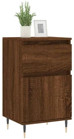 Credenze 2 pz rovere marrone 40x35x70 cm in legno multistrato