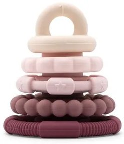 Piramide impilabile con massaggiagengive, rosa