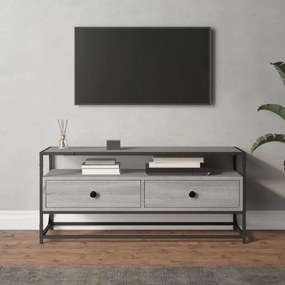 Mobile porta tv grigio sonoma 100x35x45 cm in legno multistrato