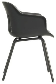 Set di 2 sedie da giardino in plastica grigio scuro Jill Rondo - Hartman