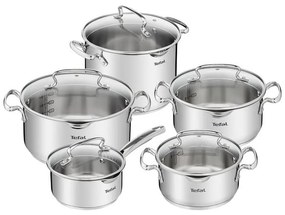 Set di pentole in acciaio inox 10 pezzi DUETTO+ G719SA55 - Tefal