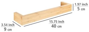 WENKO 24741100 - Porta asciugamani BAMBUSA 40x9 cm marrone
