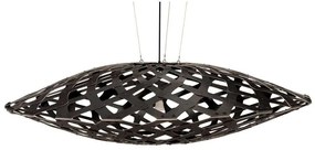 David Trubridge - Flax Lampada a Sospensione Ø150 Nero 2 Lati David Trubridge