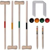 Set Gioco Croquet di legno per 4 giocatori 90687