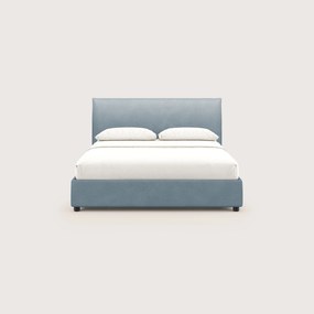 Nina letto contenitore dal design minimal in microfibra effetto pelle smacchiabile carta da zucchero