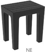 Sgabello Woody in pp colore nero