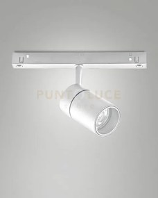 Ermes spot 48v bianco 3000k 815lm 10w  per sistema binario 14°on/off