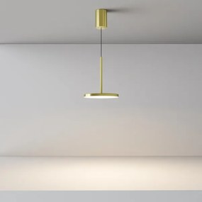 Maytoni P076PL-L12W3K-BS - Lampadario LED a sospensione con filo PLATO LED/12W/230V 3000K oro