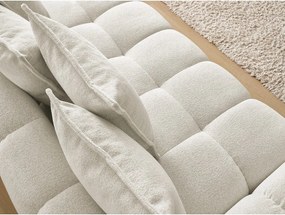 Divano bianco con rivestimento in ciniglia 278 cm Everest – Bobochic Paris