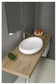 Lavabo ovale bianco , 60 x 40 cm Thin - Sapho