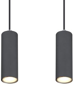 Globo 57911-4HG - Lampadario a sospensione con filo ROBBY 4xGU10/35W/230V grigio/marrone