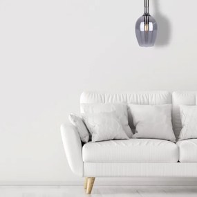 Lampadario su filo TANGO 1xE14/40W/230V nero