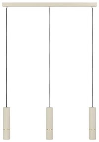 Eglo 901152 - Lampadario LED a sospensione con filo CAMINIA 3xGU10/5W/230V 3000K beige