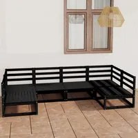 Set Divani da Giardino 6 pz in Legno Massello di Pino 3076123