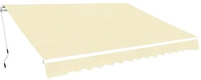 Tenda da Sole Pieghevole Manuale 400 cm Crema