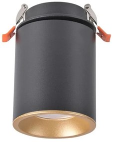 Faretto da incasso HARON 1xGU10/10W/230V nero/oro