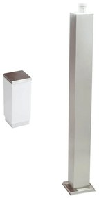 Paletto da Giardino 100cm acciaio INOX IK06 IP54 base E27