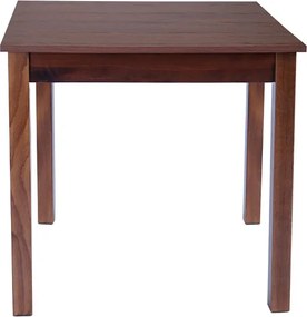 Tavolo fisso in legno con gamba quadrata RISTORANTE misura 90x90 NOCE